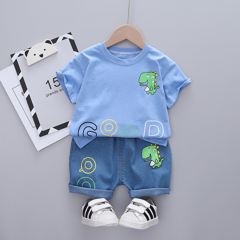 Boys Short Sleeved - Boys' Short-sleeved Cartoon Casual Suit - Boys Clothing - Baby's World (view 11)