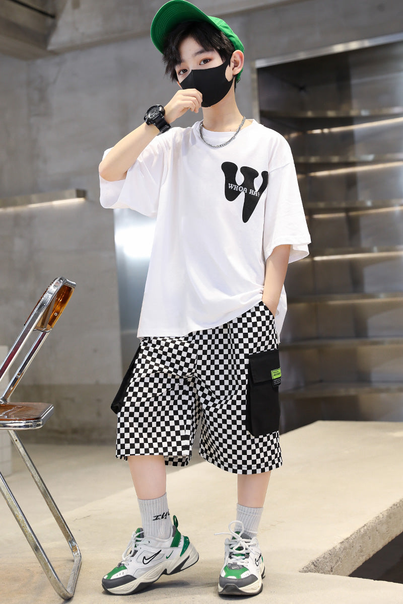 Boys Short Sleeve Sports Thin Handsome Clothes Set - Boys Summer & Party Dresses - Baby's World (view 5)