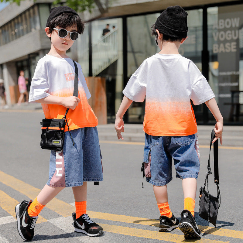 New Children Summer - New Children's Summer Tide Clothes Handsome Boy Short Sleeves - Boys Summer & Party Dresses - Baby's