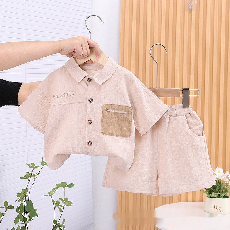Personality Boy Trendy Thin Shirt Suit - Boys Summer & Party Dresses - Baby's World (view 6)