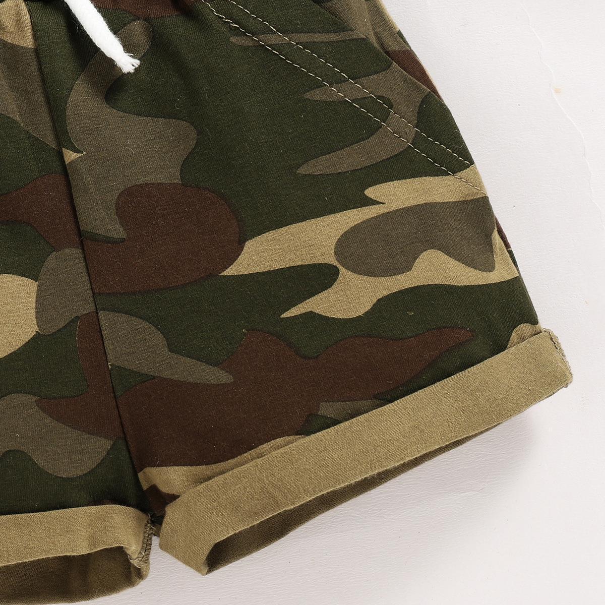 Boys Summer Hooded - Boys' Summer Hooded Children's Casual Camouflage Shorts - Boys Clothing - Baby's World (view 3)
