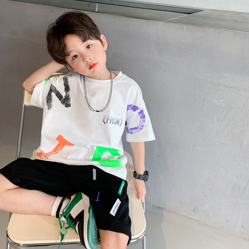 Fashionable Thin Korean Style Handsome Boy Short Sleeved Suit - Boys Summer & Party Dresses - Baby's World (view 3)