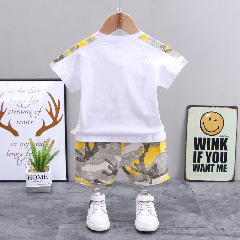Boys Casual Children - Boys' Casual Children's Children's Clothing Casual Short-sleeved Shorts - Boys & Kids dresses