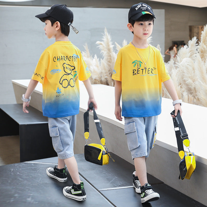 Boys Summer Suit - Boys" Summer Suit New CUHK Children"s Handsome - Boys Summer & Party Dresses - Baby's World (view 2)