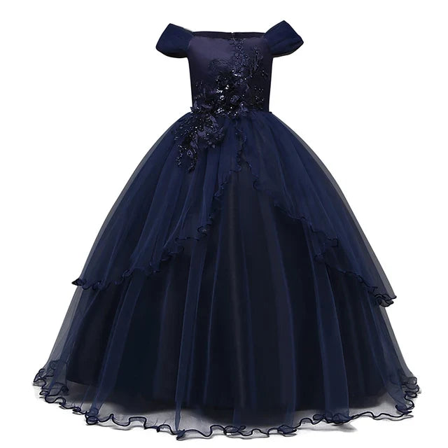Girls Princess Long Gown Bangladesh original imported elegant long party gown for kids