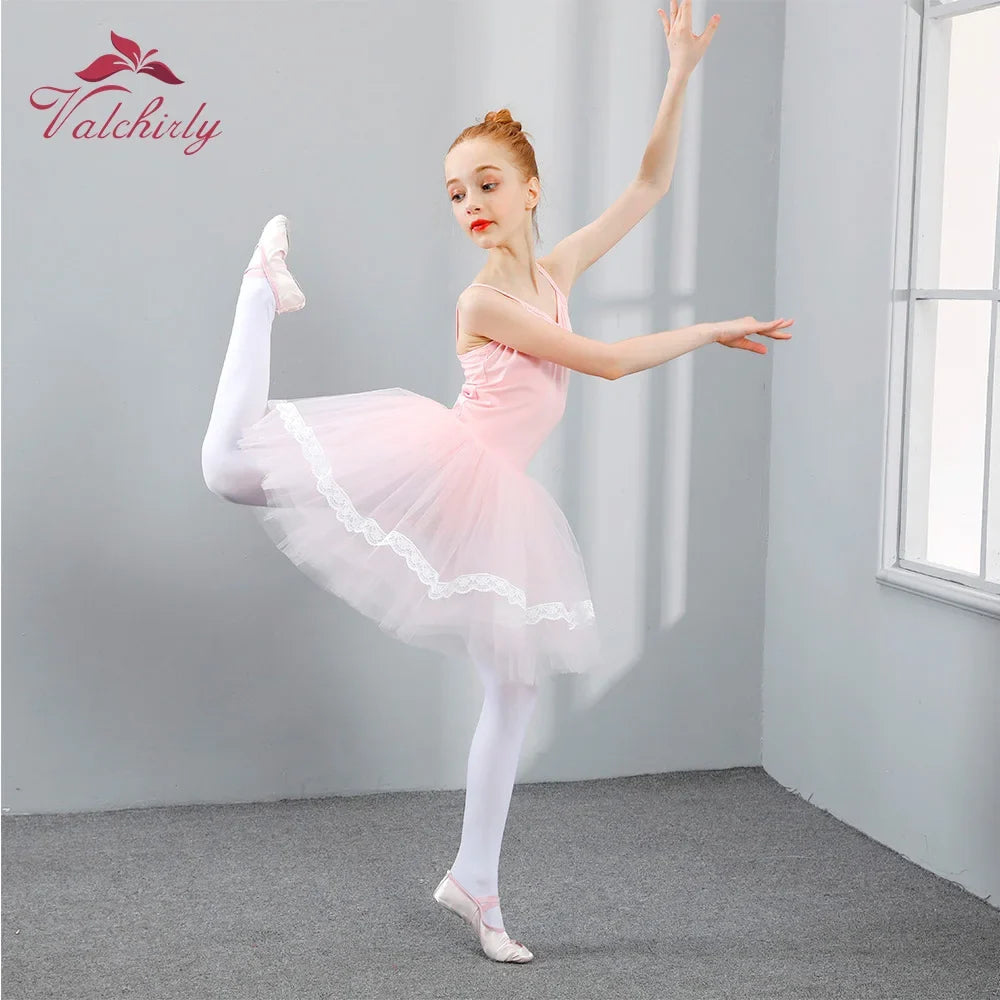 New Girls Ballet Tutu Dress Leotards Dance Clothing Kids Party Princess Dresses Kids Act Dancewear Costumes