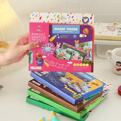Yuyulu Yuelu Picture Book Kindergarten Coloring Magical Water Painting Book Set Kidsren's Graffiti Water Kidsren's Gift Toys