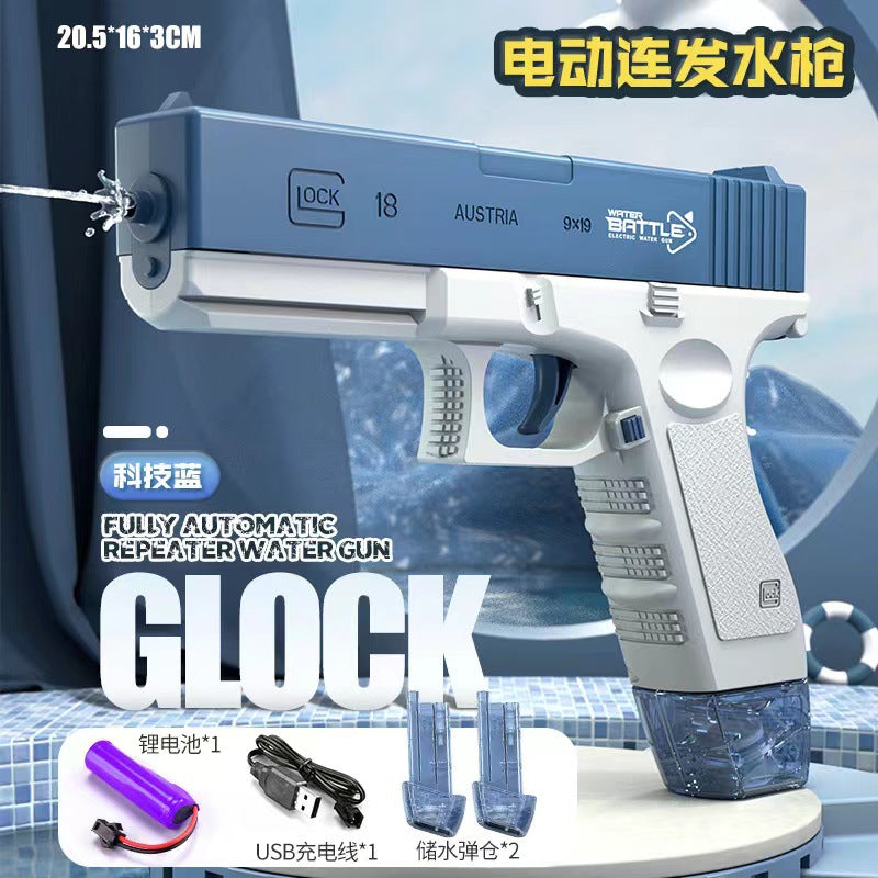 Cross-border electric M416 water gun continuous charging water spray water large capacity men and girls hand-held outdoor summer toys