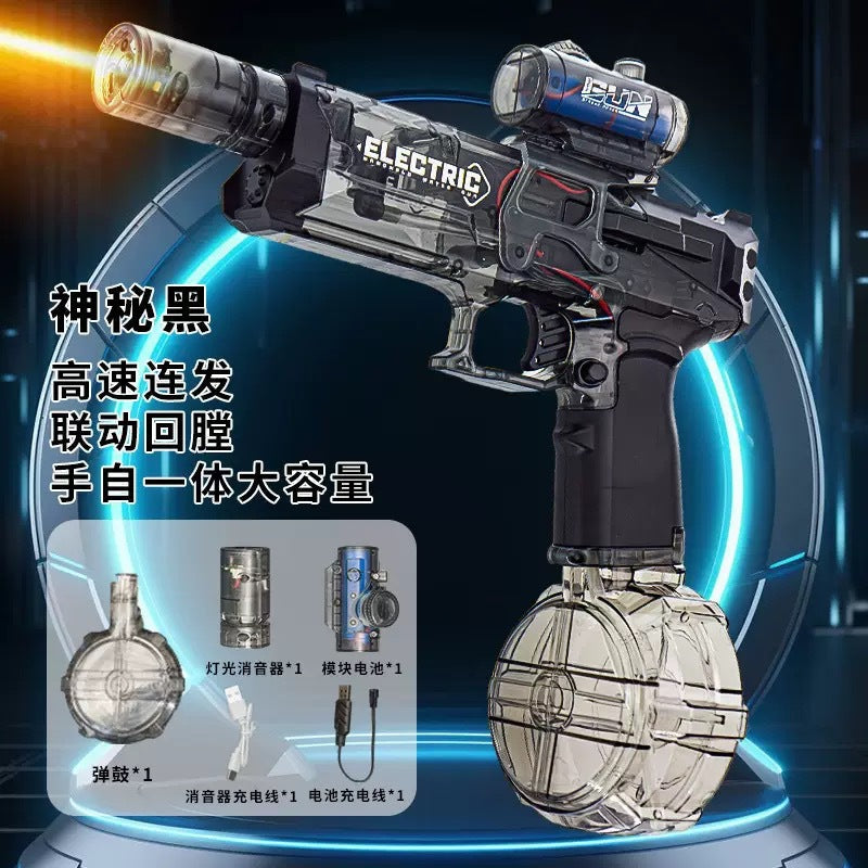 Cross-border electric M416 water gun continuous charging water spray water large capacity men and girls hand-held outdoor summer toys