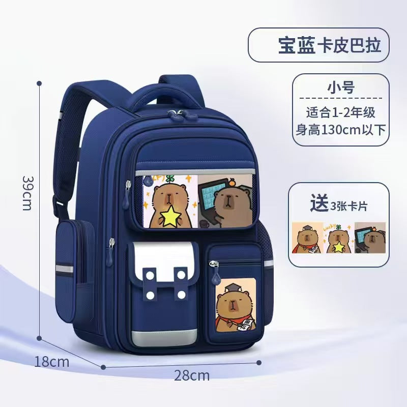 Cross-Border Backpack for Grades 1–6: 2026 New Orthopedic School Backpack, Load-Reducing Spine Support, Large Capacity Kids’ Rucksack