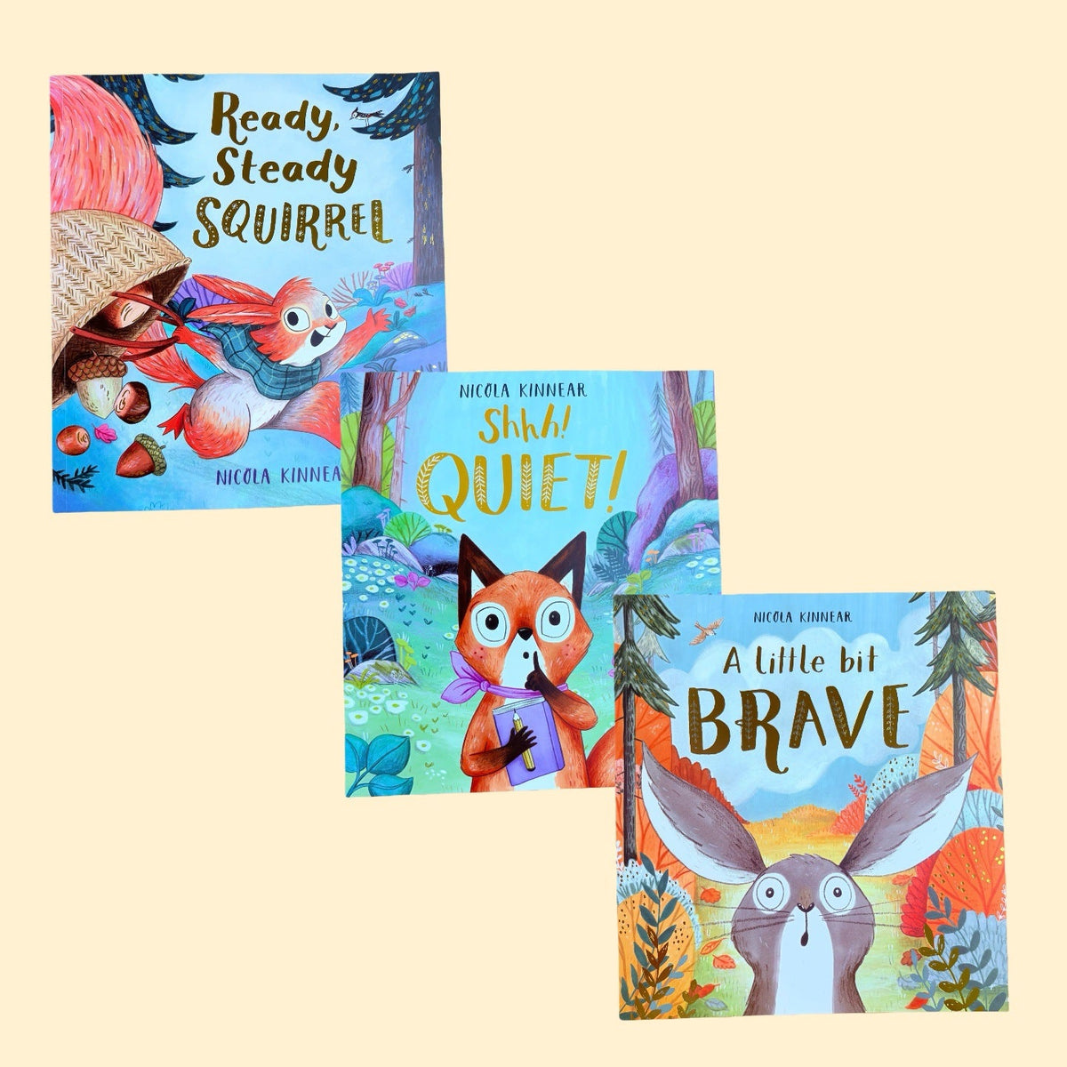 Genuine Copy Nicola Kinnear English Original: Be Brave—The Real You (3-Book Set) Emotional Intelligence Enlightenment Story Picture Books