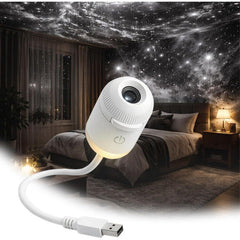 Little Eagle USB Projection Night Light, Nursing Atmosphere Lamp, Wireless Projection Lamp, Car-Mounted Starry Sky Ceiling Light