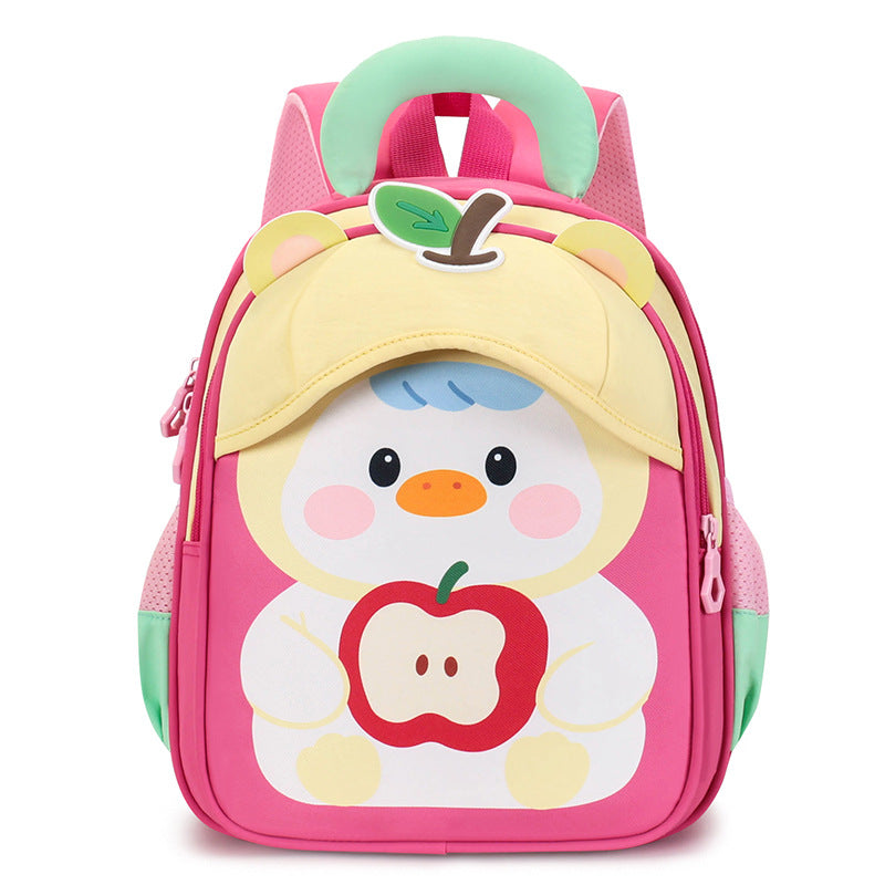 Children's Schoolbags with Cartoon Animals for 3-5 Year Old Babies, School Backpacks for Boys and Girls in Small and Medium Classes, Kindergarten Backpacks
