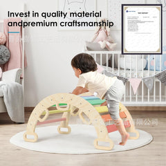 Customized Slide Combination Wooden Children's Climbing Frame Set Handrail Slide Indoor Toy Small Baby Climbing Slide