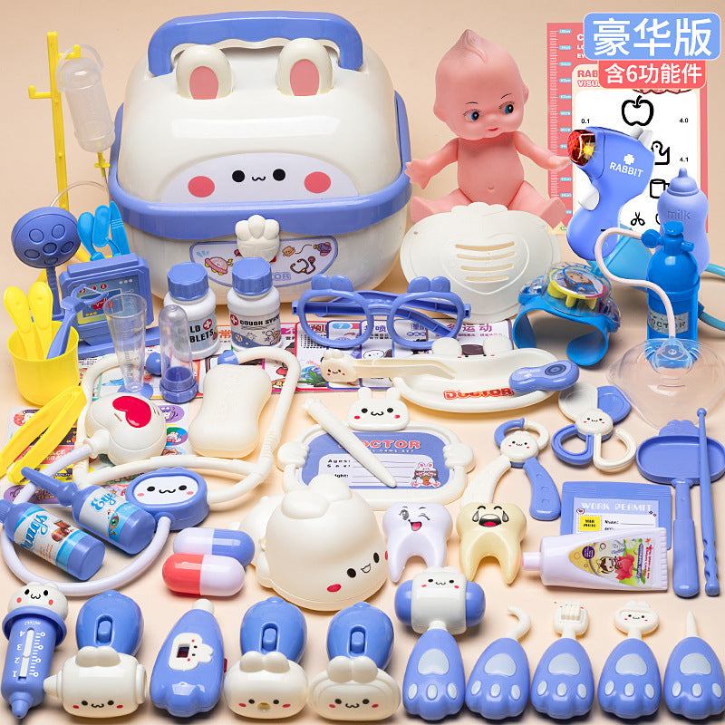 Play Doctor Toy Set for Children, Medical Toys for Girls, Stethoscope, Doctoring, Nurse Role Play, Injection Game