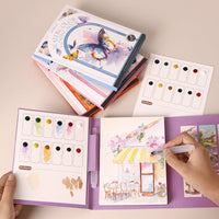 DIY Decompression Portable Adult Comes With Pigment Filling Gouache Painting Pic