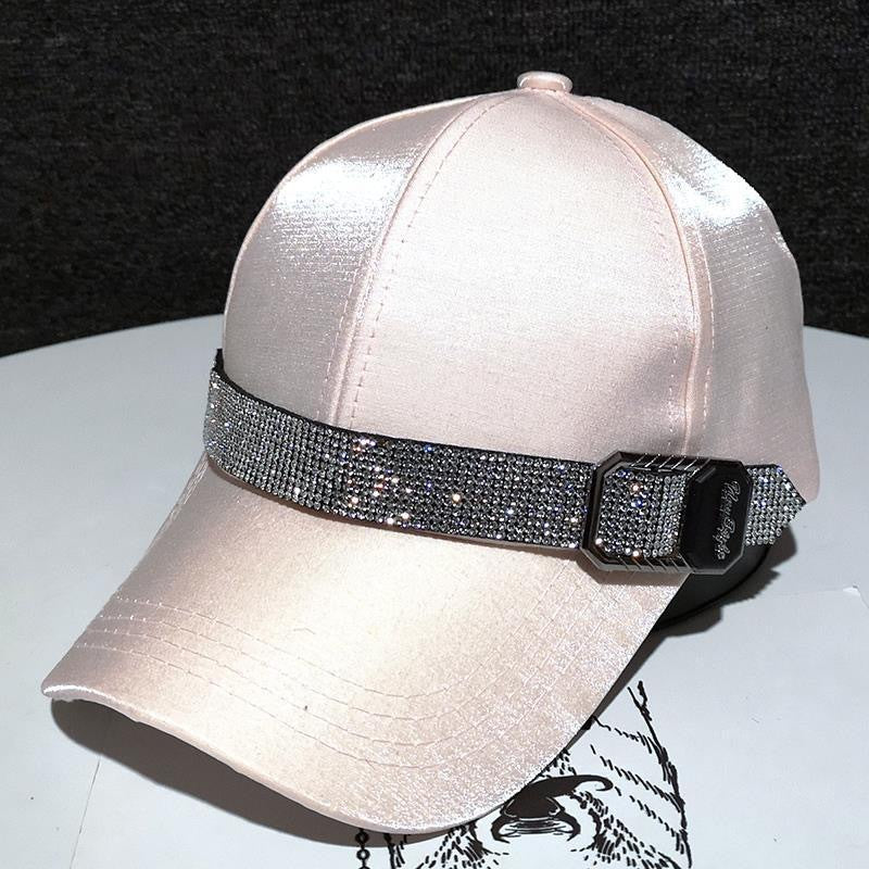 Cross-border Hat Women's New Sunscreen Sun Hat Trendy Baseball Cap Spring and Summer Fashion Sun Rhinestone Cap in stock