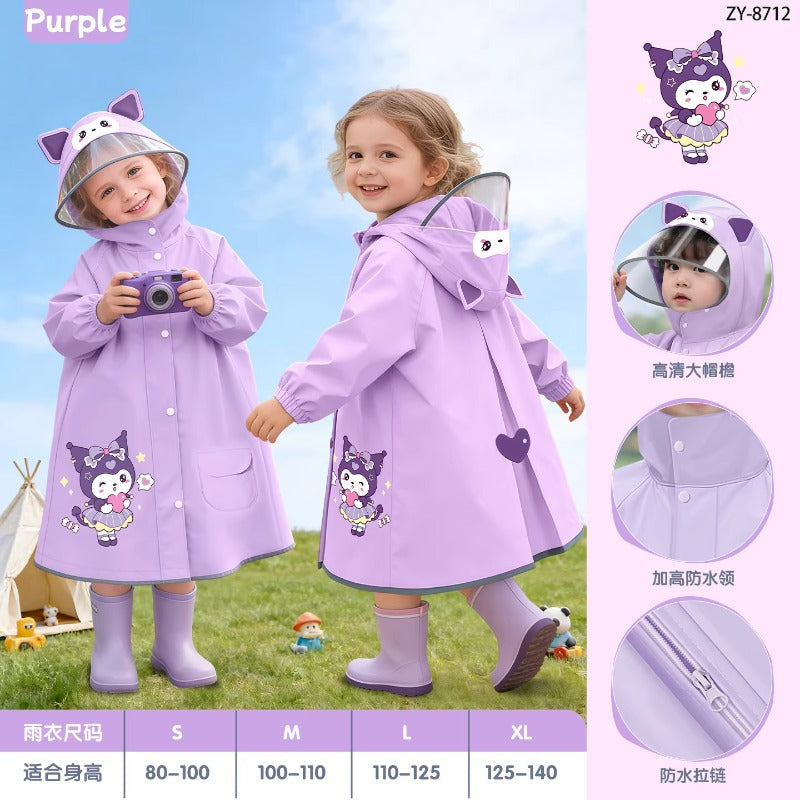 One-Piece Rainproof Kidsren's Raincoat for Kindergarten Special Male Full Body 2025 New Style Female Student Principal