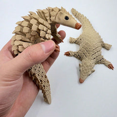 3D printed toy pangolin armored joint decoration figurines model, desktop ornaments and collectibles