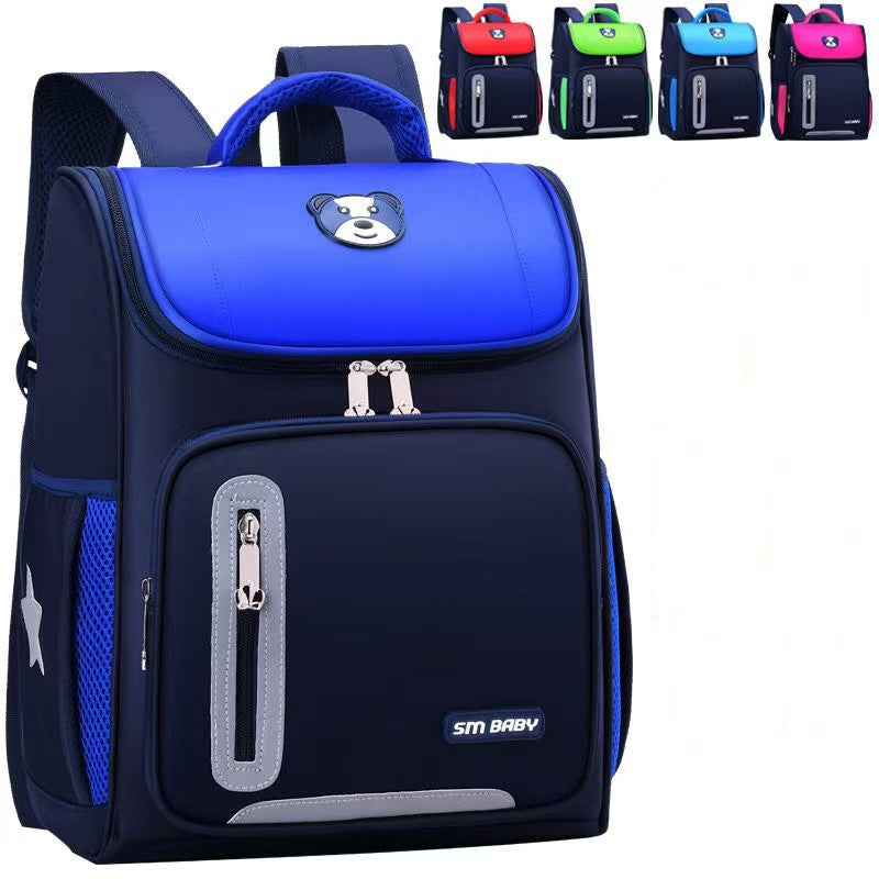 Cross-Border Backpack for Grades 1–6: 2026 New Orthopedic School Backpack, Load-Reducing Spine Support, Large Capacity Kids’ Rucksack