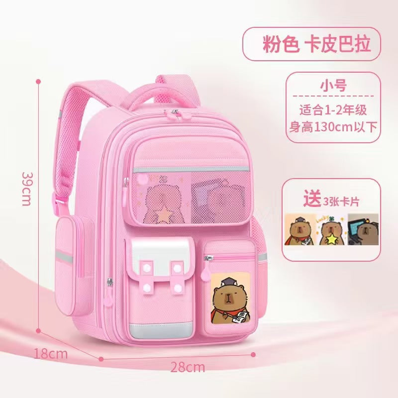 Cross-Border Backpack for Grades 1–6: 2026 New Orthopedic School Backpack, Load-Reducing Spine Support, Large Capacity Kids’ Rucksack