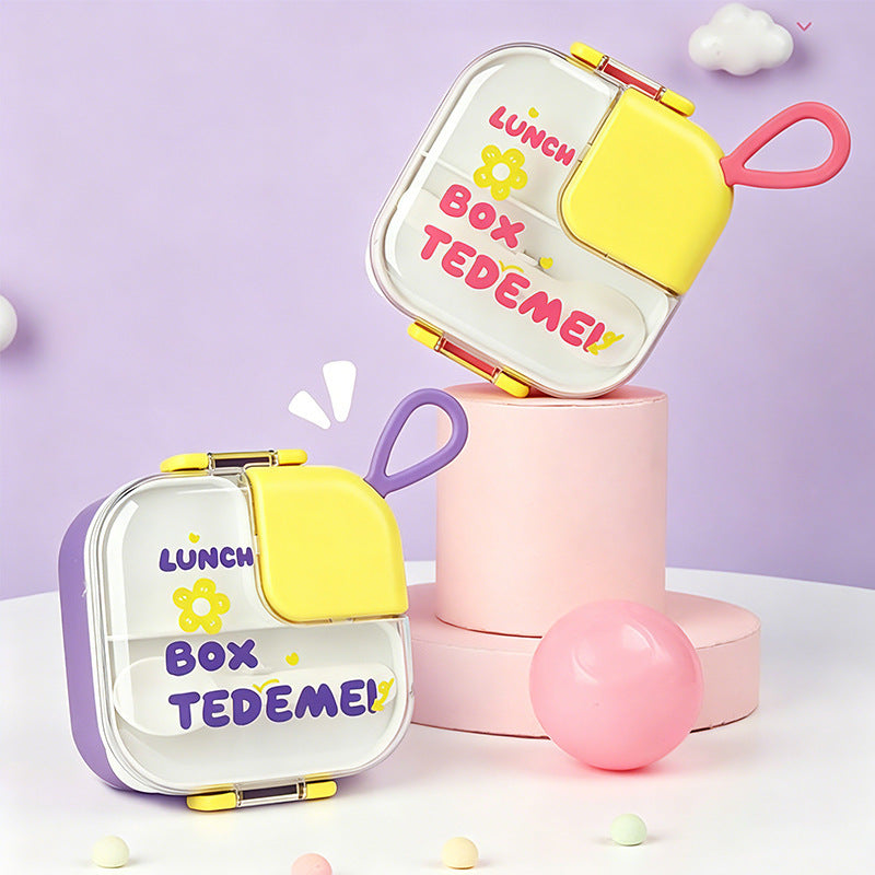 304 Stainless Steel Lunch Box Insulated Food Container, Lunchbox for Office Workers, Students, Kids, with Utensil Spoon, Food-Grade Fresh-Keeping Box