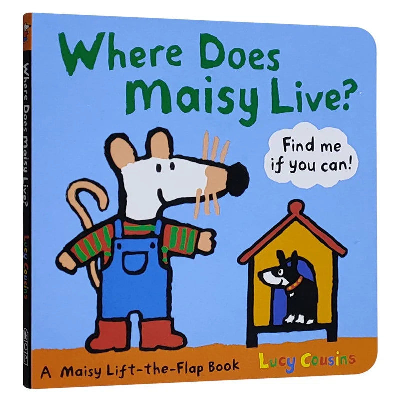 Where Does Maisy Live? English Board Flip Book – Original Picture Book Comic (English Edition)