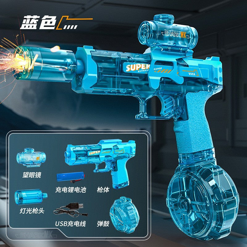 Cross-border electric M416 water gun continuous charging water spray water large capacity men and girls hand-held outdoor summer toys