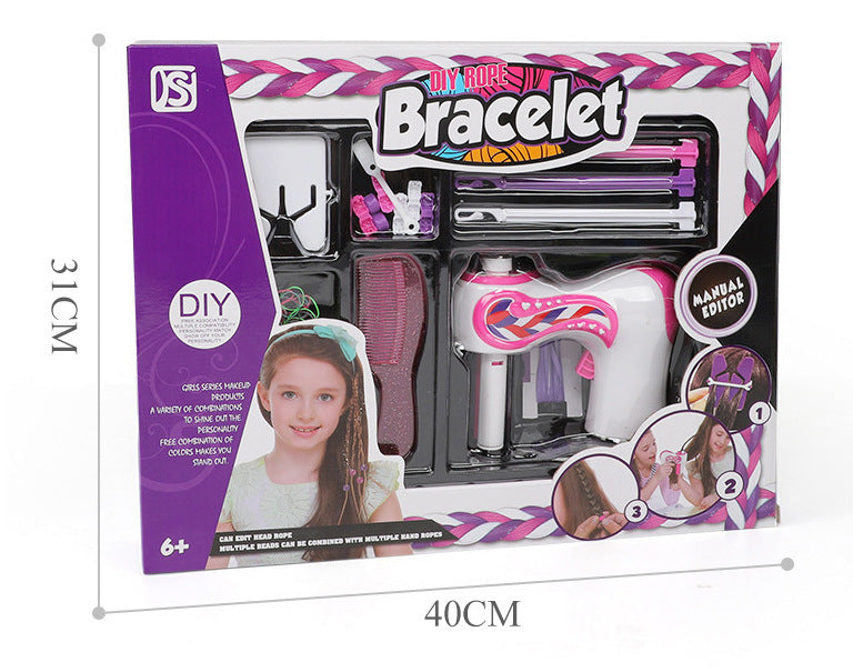 Hair Braiding Tool for Girls, Makeup and Hair Accessories, DIY Three-Strand Braiding Automatic Gadget, Ornaments, Toys for Children's Day