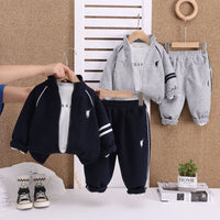 Men's Baby Spring and Autumn suit 2025 New Handsome Baby Spring Casual Long Sleeve Three-Piece Fashionable Children's Wear