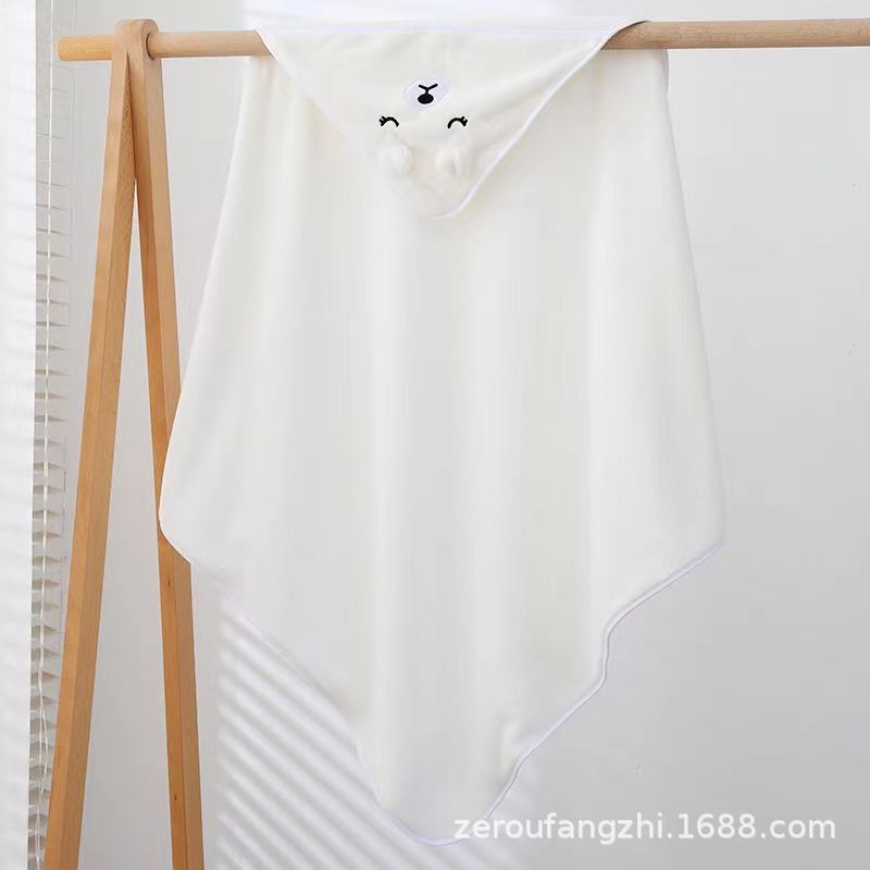 Coral fleece children's cloak bath towel newborn bath towel bath towel cute cartoon cloak bathrobe