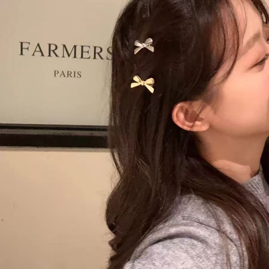 Exquisite Flower Pearl small size Side Clip Hairpin Women's Side Clip Bangs Clip Broken Hair Mori Style Sweet New Style Duckbill Clip
