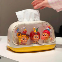 Star People Tissue Box Multifunctional Desktop Blind Box Decoration Tissue Box Pop Mart Tissue Box Display Stand