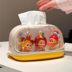 Star People Tissue Box Multifunctional Desktop Blind Box Decoration Tissue Box Pop Mart Tissue Box Display Stand