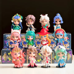Chibi Honor of Kings Collectible Figures: Diao Chan, Cai Wenji, Daji, Sea Moon, Yunzhong Jun — Toy Figurine Character Model Blind Box Display