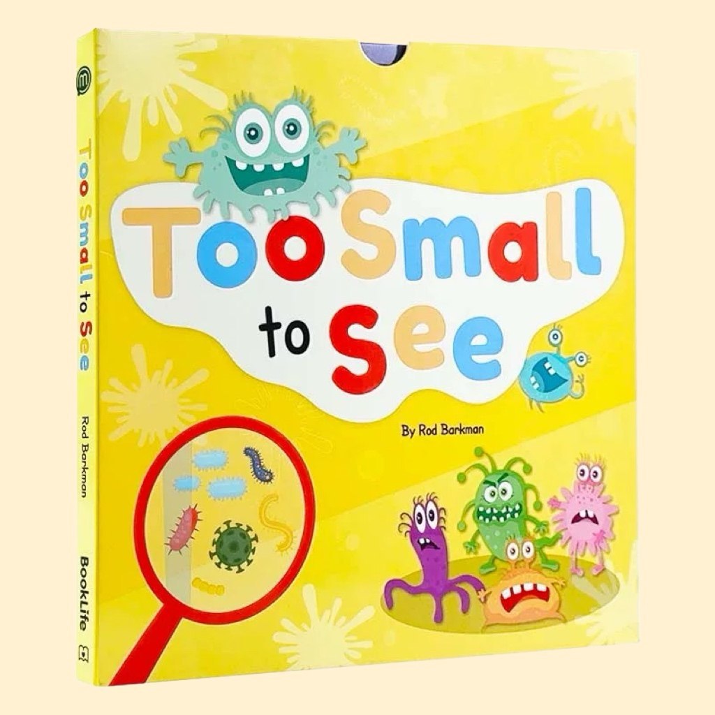 Imported Original English Version of the Too Small to See Series of Popular Science Books about Bacteria, 4 Paperback Volumes with Audio Included