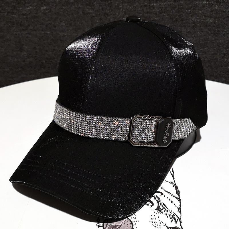 Cross-border Hat Women's New Sunscreen Sun Hat Trendy Baseball Cap Spring and Summer Fashion Sun Rhinestone Cap in stock