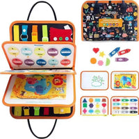 Cross-Border Felt Finger Learning Board Early Education Educational Toys Multi-Functional Felt Busy Board DIY Early Education Dressing Board