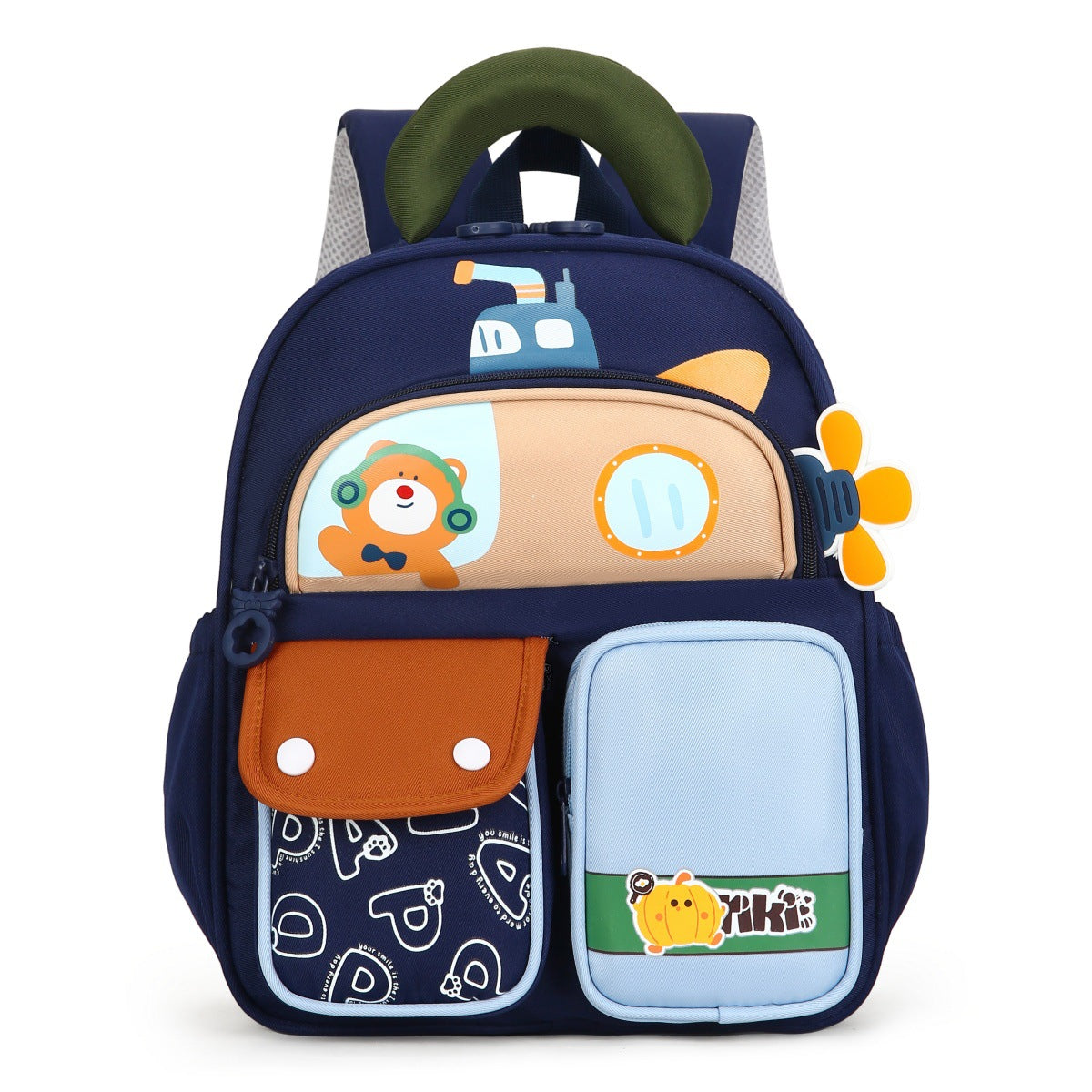 Children's Backpacks Cross-Border Wholesale New Cartoon Animal Print Backpacks for Small and Medium Classes 3-6 Years Old Kindergarten School Bags