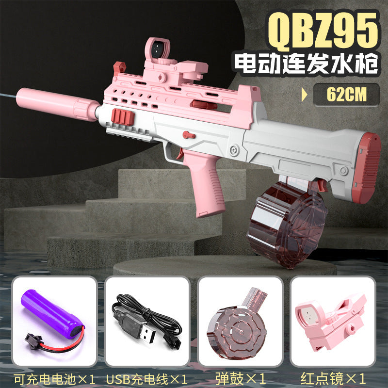 Cross-border electric M416 water gun continuous charging water spray water large capacity men and girls hand-held outdoor summer toys