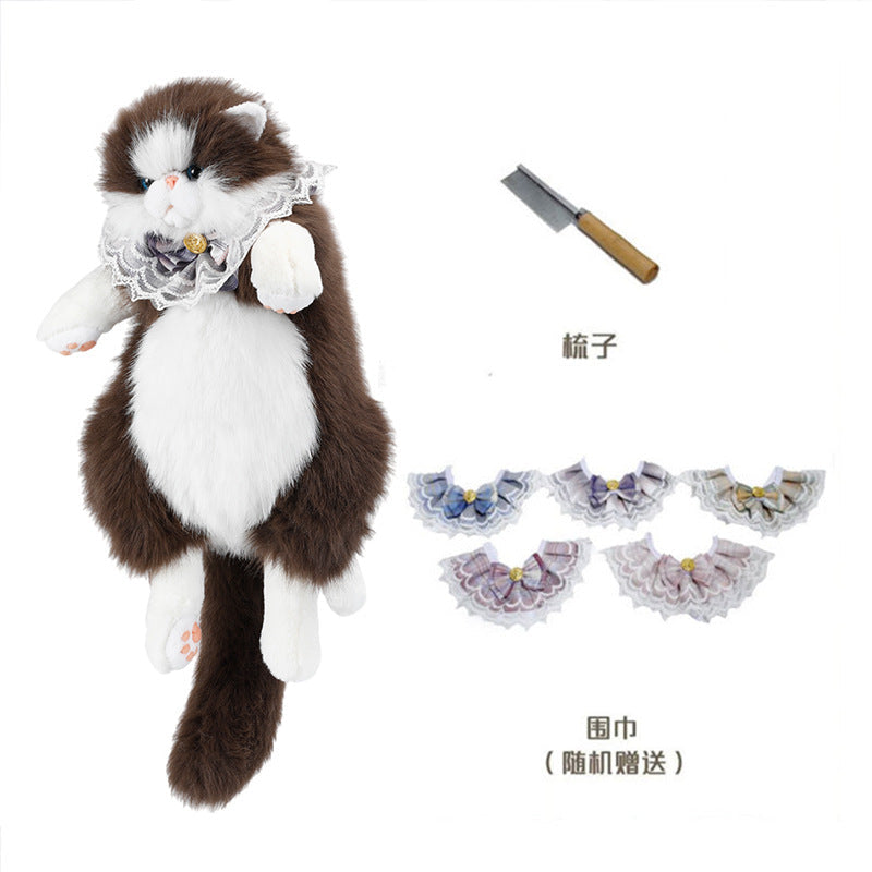 Cat Ragdoll Backpack Douyin Same Style Simulation Doll School Bag Cute Birthday Gift Doll Cat Backpack