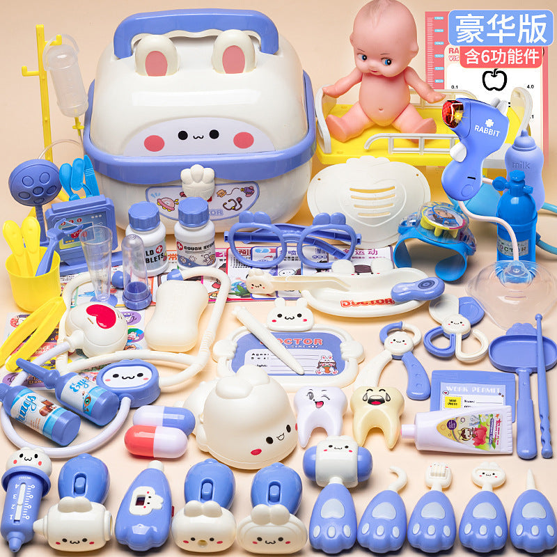 Play Doctor Toy Set for Children, Medical Toys for Girls, Stethoscope, Doctoring, Nurse Role Play, Injection Game