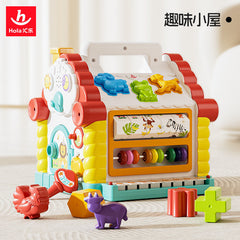 Hui Le Fun Toys Educational Shape Blocks Matching Baby Learning House, Baby 0–2 Years Old Smart Wisdom House