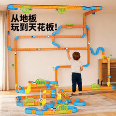 Children's Versatile Non-Magnetic Anti-Gravity Roller Coaster Train Track Toy Suspended Track Car New Model Assembly Kit