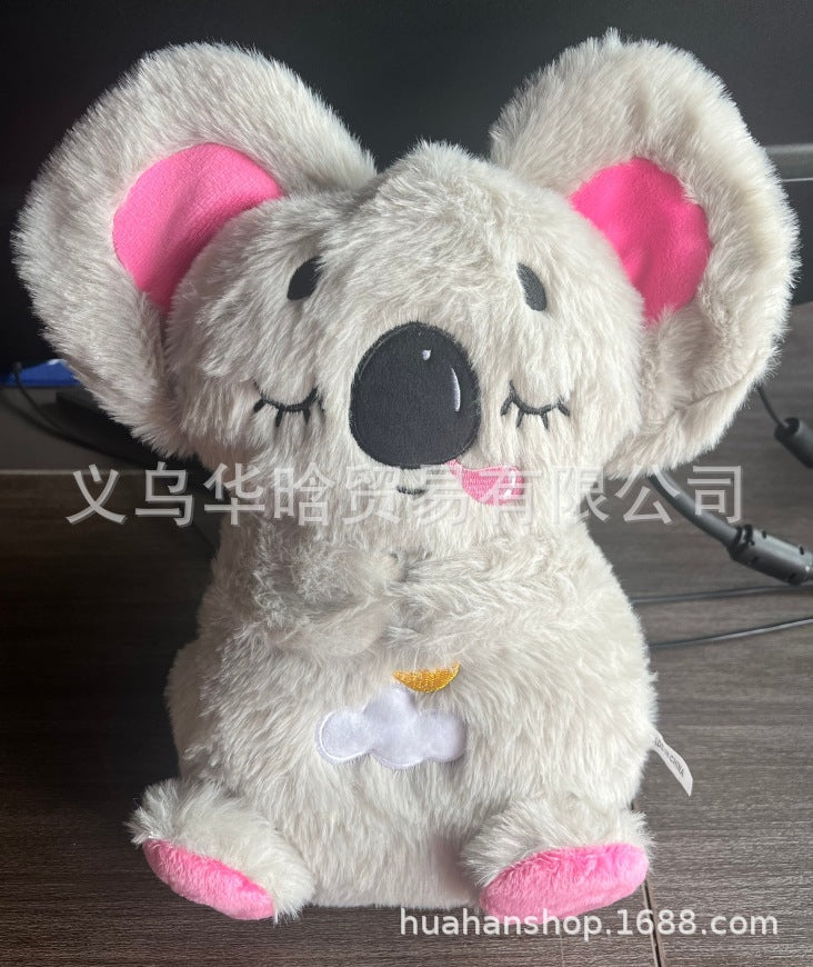 Cross-Border Breathing Koala Soothing Sleep Music Box Plush Toy Sleep Companion Doll Wholesale