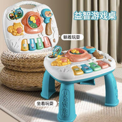 Educational Play Table for Early Learning, Multifuntional Learning Toy for Toddlers, Baby Activity Table, 6 Months+, Boys, 1-3 Years Old