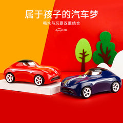Xiaobika Sports Car Water Cup Tritan Material with Straw Toy Internet Celebrity Style Boys and Girls Car Style Cup