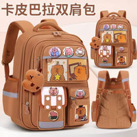 Cross-Border Backpack for Grades 1–6: 2026 New Orthopedic School Backpack, Load-Reducing Spine Support, Large Capacity Kids’ Rucksack