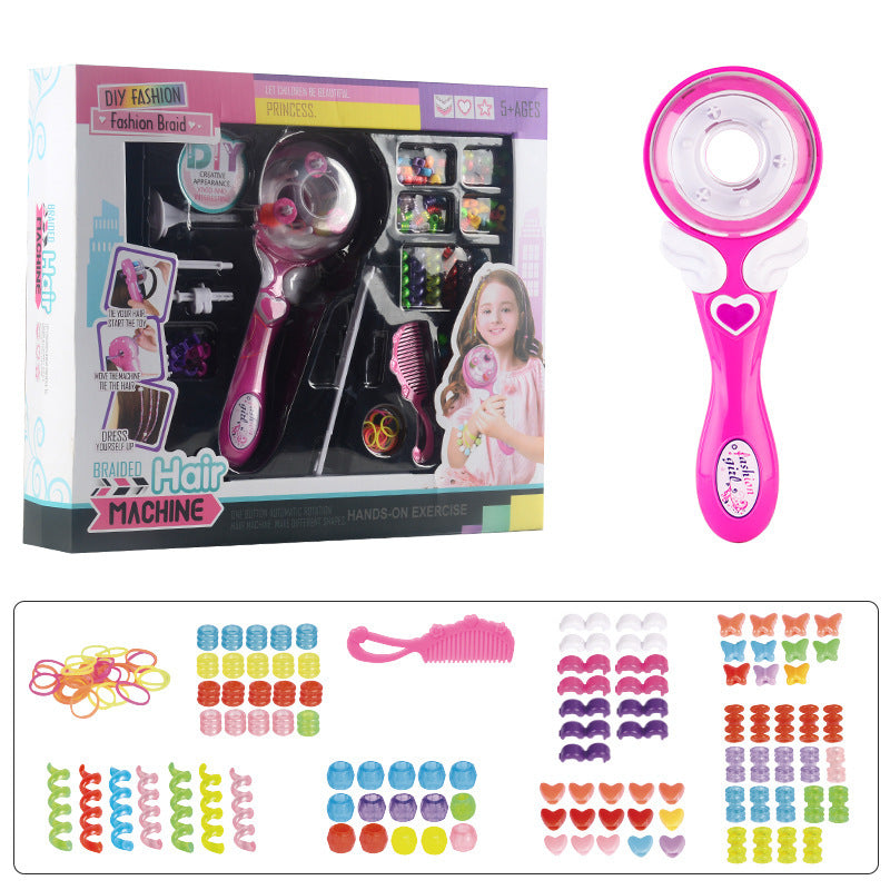 Hair Braiding Tool for Girls, Makeup and Hair Accessories, DIY Three-Strand Braiding Automatic Gadget, Ornaments, Toys for Children's Day