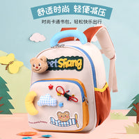 New Kindergarten School Bag Girls' Kindergarten Small Class Middle Class Large Class Cartoon Lightweight Soft Travel Children's Male Backpack